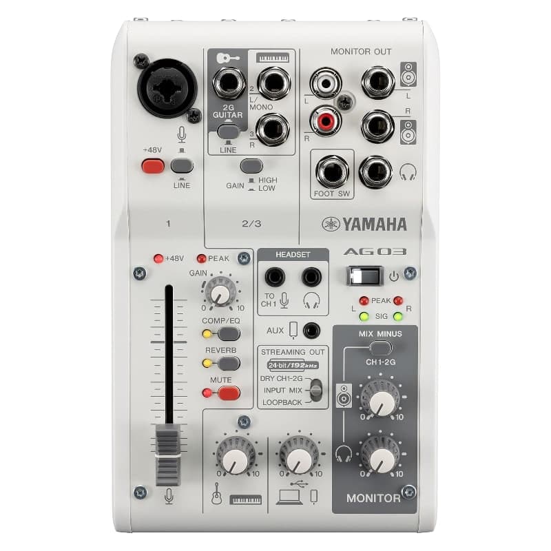 Yamaha AG03MK2 – Interface audio USB 3 canaux streaming