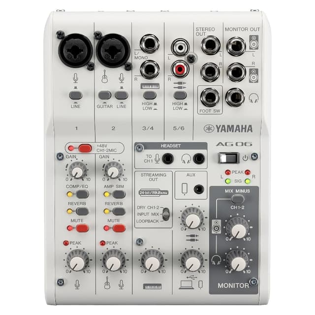 Yamaha AG06MK2 – Interface audio USB 6 entrées