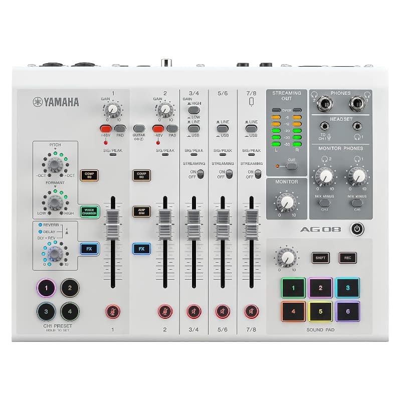 Yamaha AG08 – Interface audio de streaming 8 canaux
