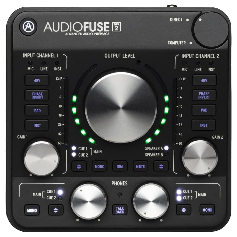Arturia AudioFuse Rev2 – Interface audio USB-C haut de gamme
