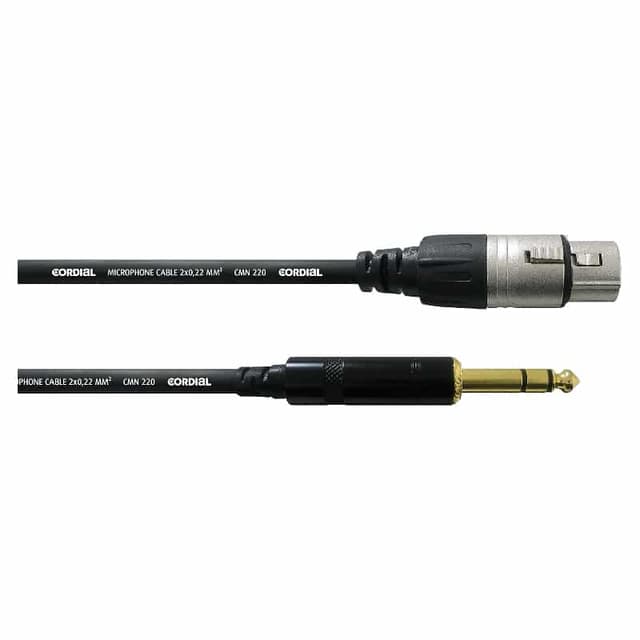 Cordial CFM 1.5 FV – Câble XLR femelle vers jack 1,5 m