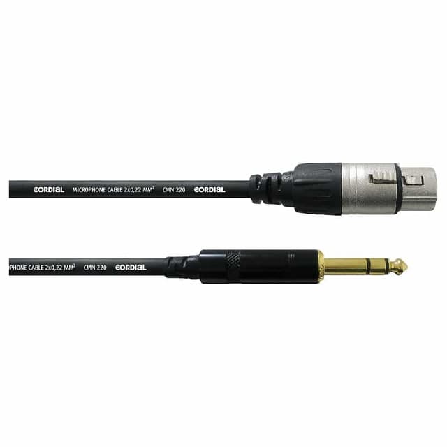 Cordial CFM 6 FV – Câble XLR femelle vers jack 6 m