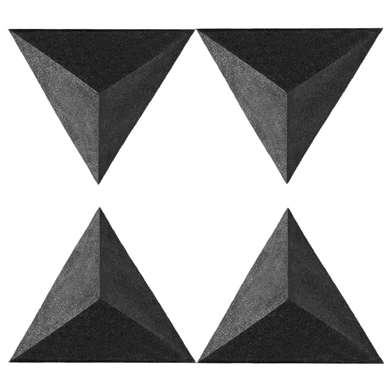 Foroomaco Lot de 4 pièges à basses acoustiques triangulaires