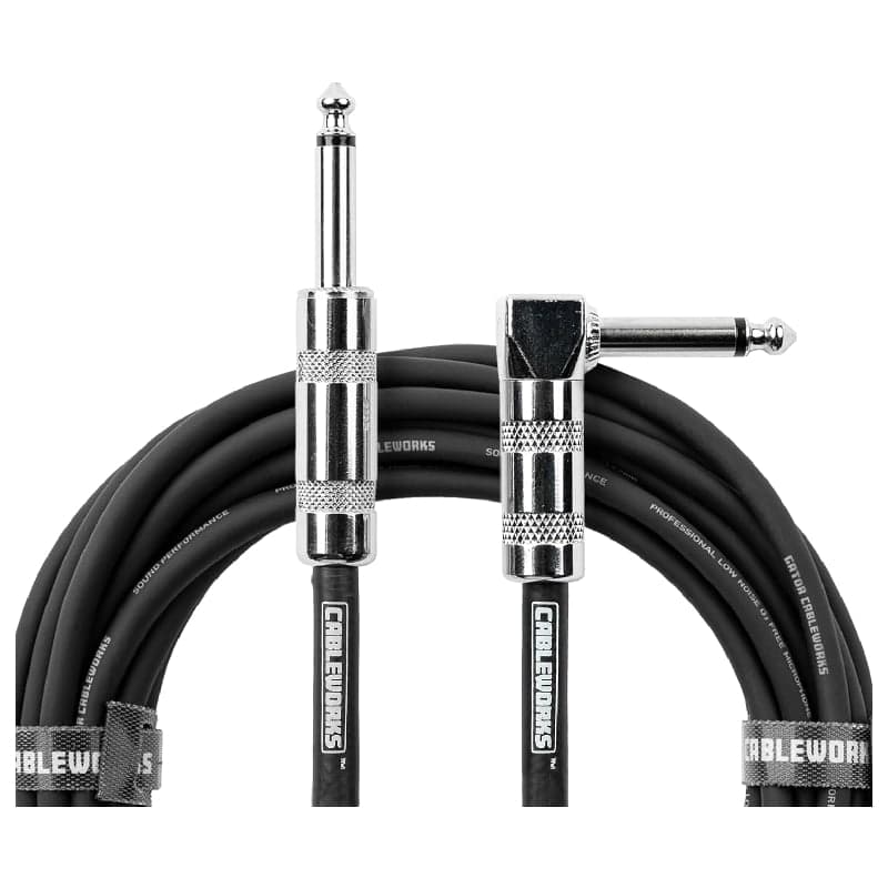 Gator CBW-BKLINST-CBLE-RA-10 – Câble instrument 3m droit/angle