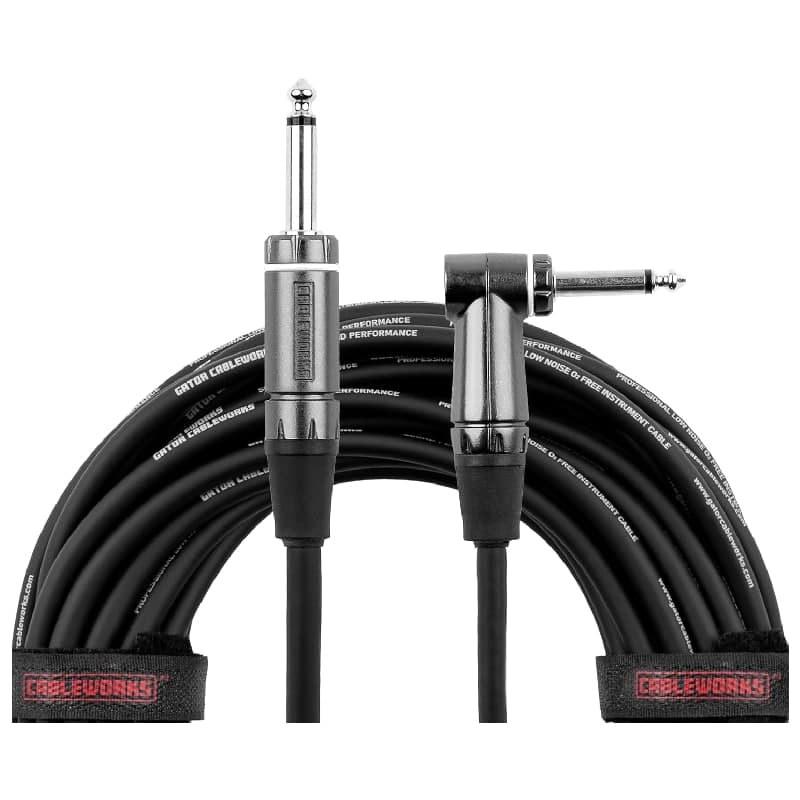 Gator GCWC-INS-30RA – Câble instrument 9,1 m droit/angle
