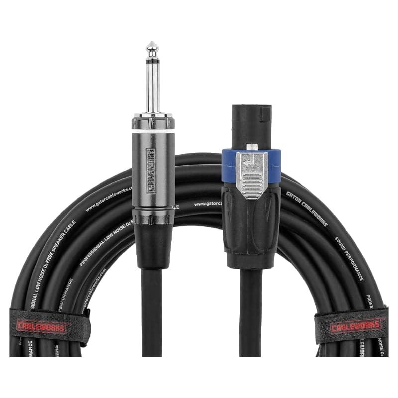 Gator GCWC-SPK-06-1TL – Câble 1,8 m jack/speakON droit