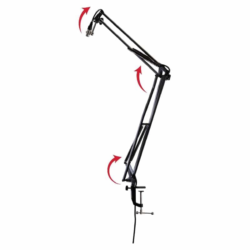 Gator GFWMICBCBM1000 – Bras de micro de bureau à pince