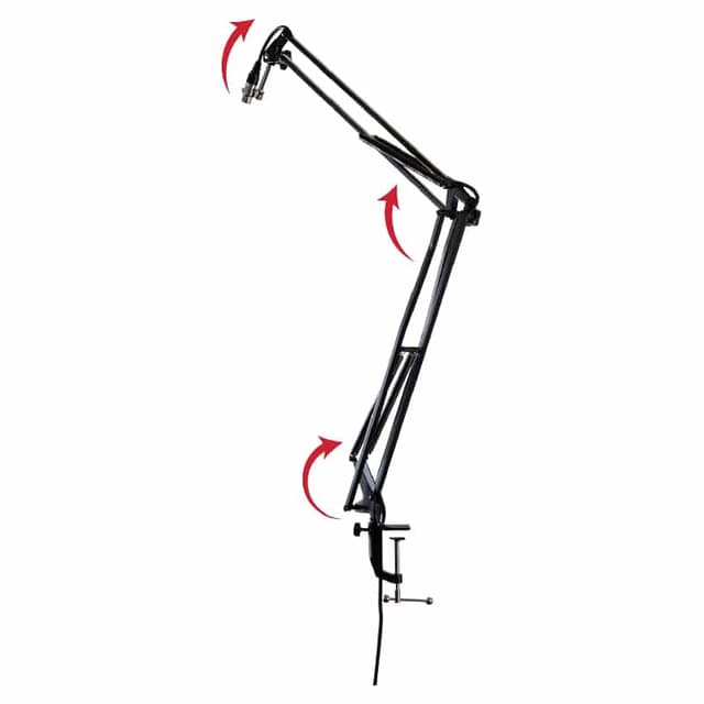 Gator GFWMICBCBM1000 – Bras de micro de bureau à pince