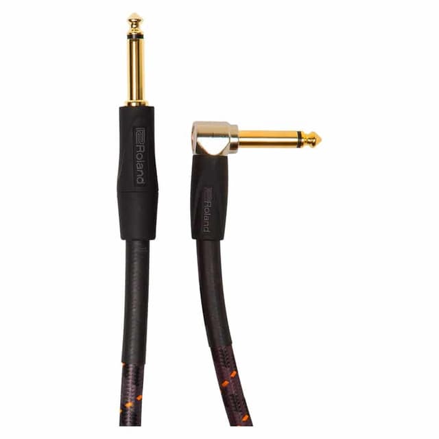 Roland RIC-G20A – câble instrument 6 m jack droit/coudé