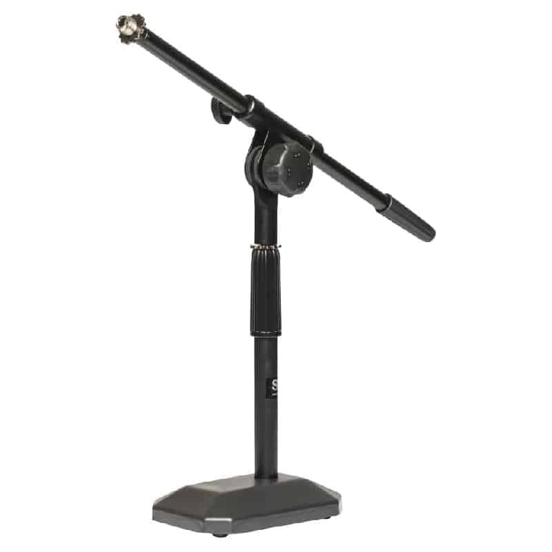Stagg MIS-1112BK – Pied de micro de table avec perche