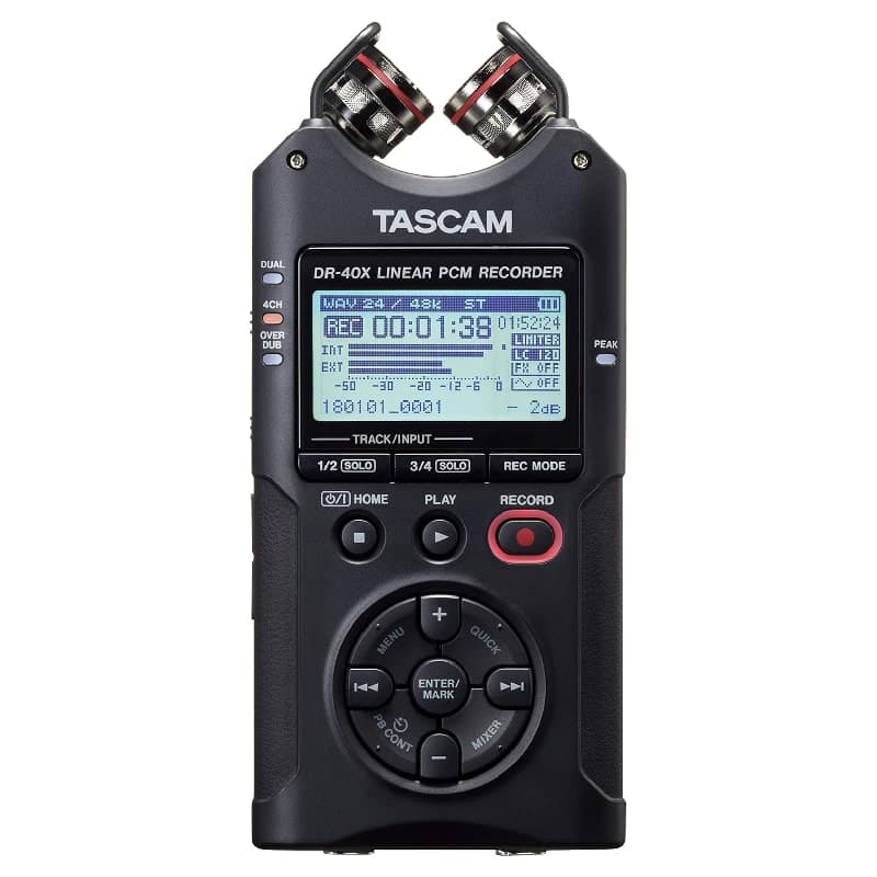 Tascam DR-40X – Enregistreur 4 pistes avec entrées XLR/TRS