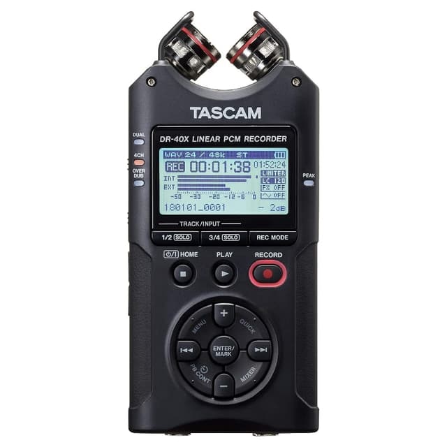 Tascam DR-40X – Enregistreur 4 pistes avec entrées XLR/TRS