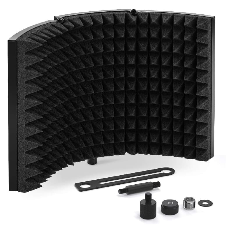 Tonor Micro Isolation Shield – Filtre d’isolement vocal home studio