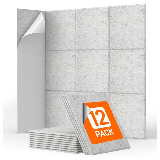 Tonor panneaux acoustiques 12 pièces 30×30 cm