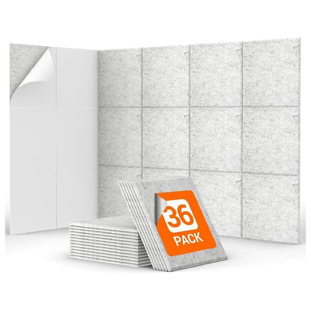 Tonor panneaux acoustiques 36 pièces 30×30 cm