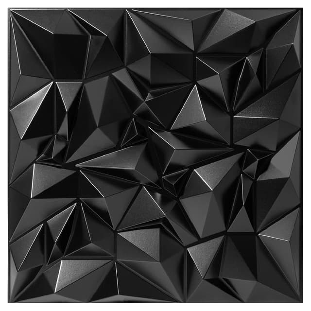 Troystudio lot de 12 panneaux 3d en pvc