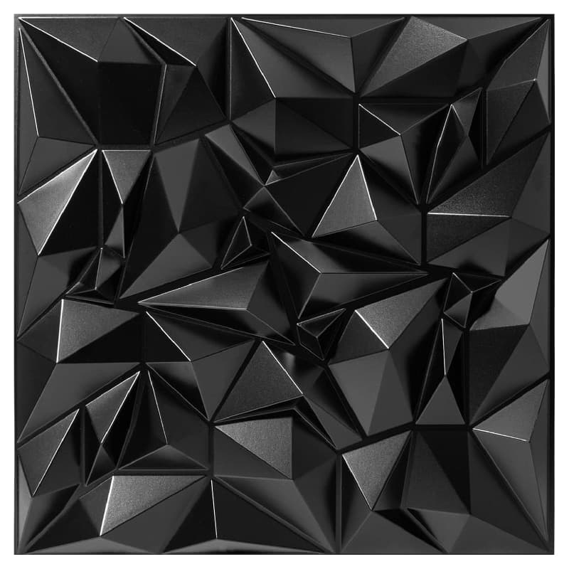 Troystudio lot de 12 panneaux 3d en pvc