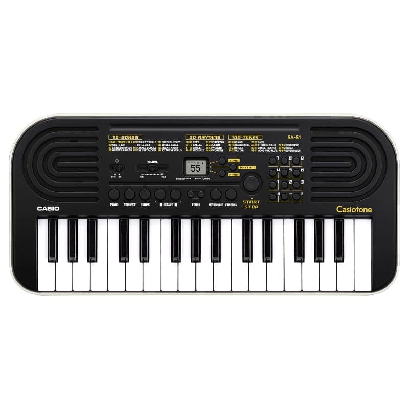 Casio SA-51 mini-clavier 32 mini touches noir pour enfant débutant.