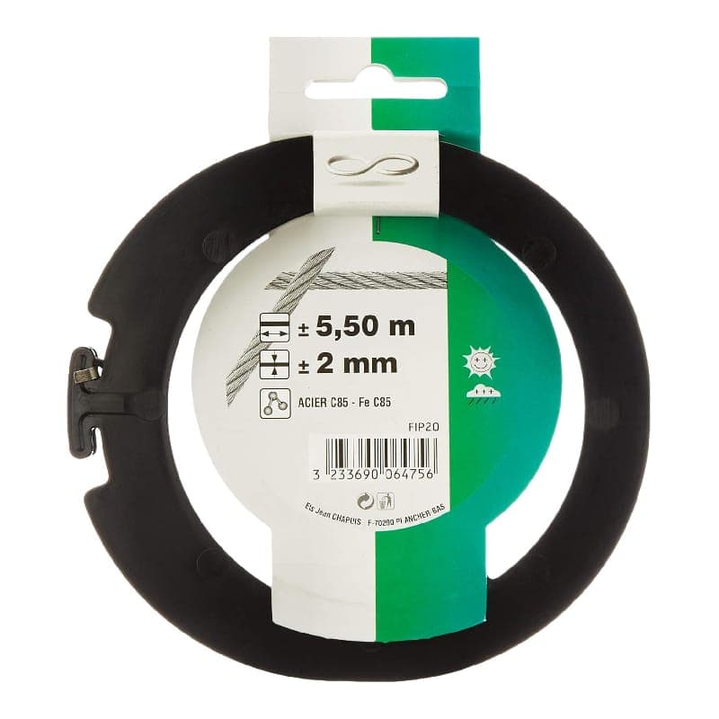 Chapuis FIP20 Fil corde à piano acier C85 diamètre 2 mm