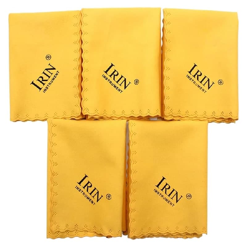 Chiffons microfibre pour piano et instruments – lot de 5