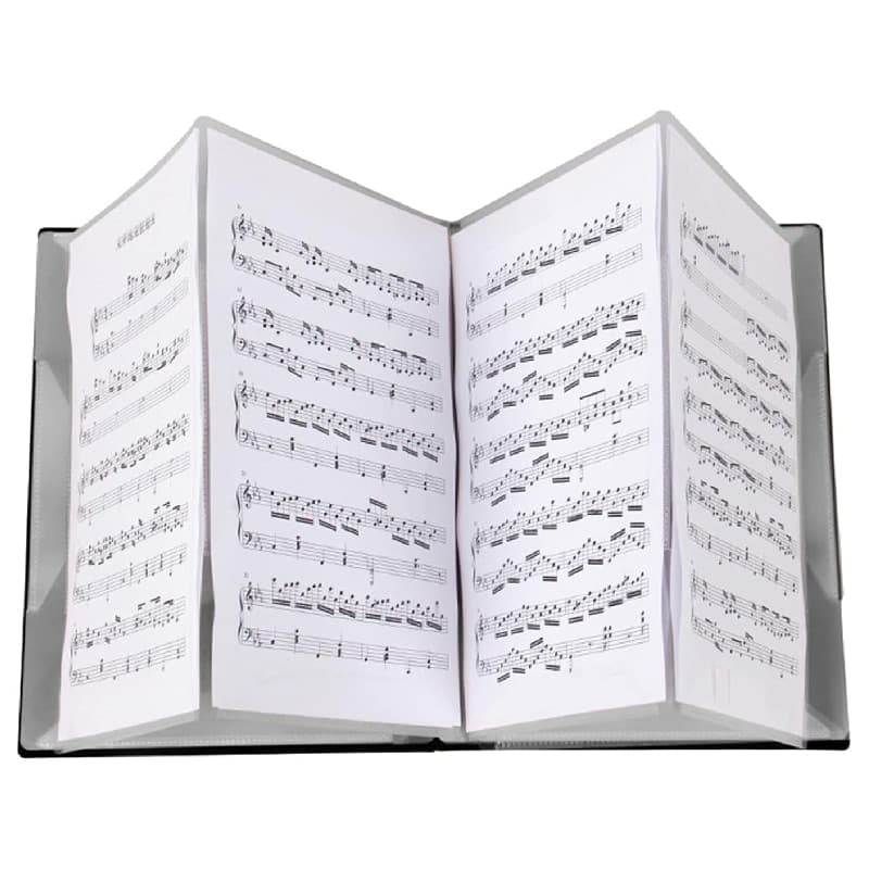 Classeur à partitions de musique A4 extensible