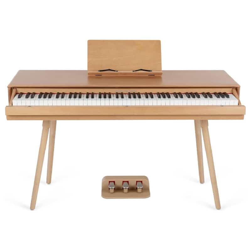 Classic Cantabile DP-730 – Piano droit numérique triple pédalier