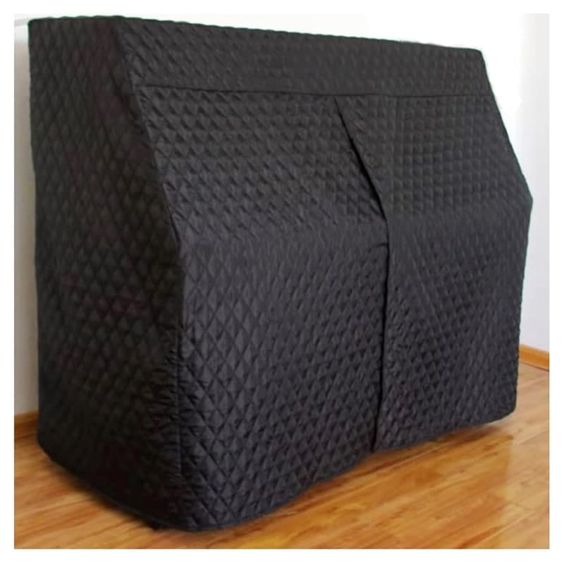 Housse de protection complète pour piano droit imperméable noire
