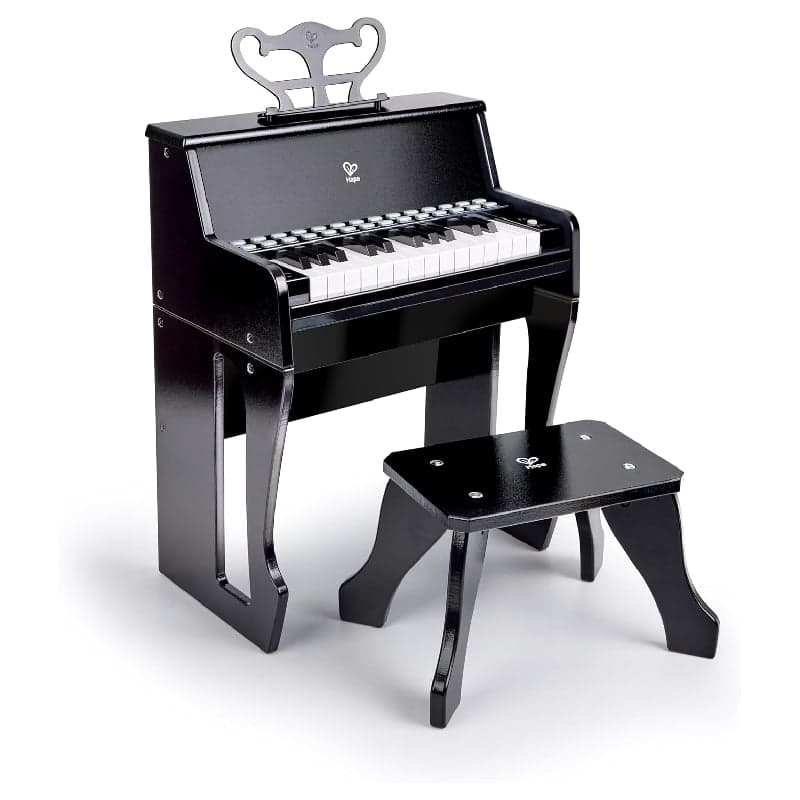 Piano enfant électronique Hape 25 touches en bois avec tabouret