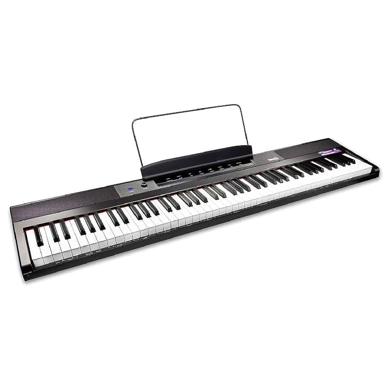 Piano enfant RockJam 88 touches LCD semi-lestées avec pupitre