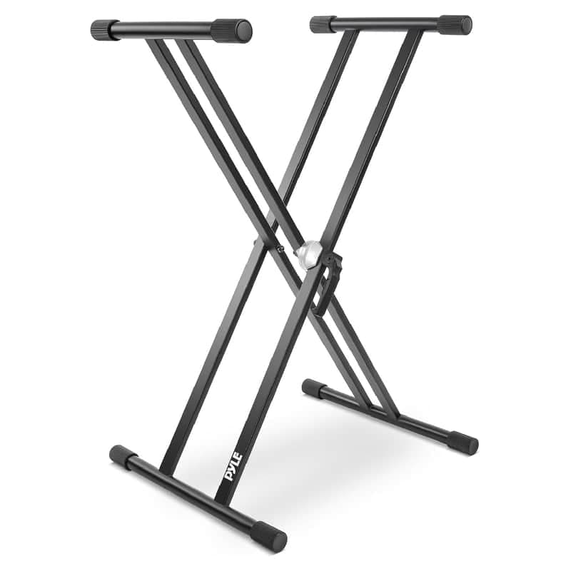 Support de clavier en X double renfort réglable