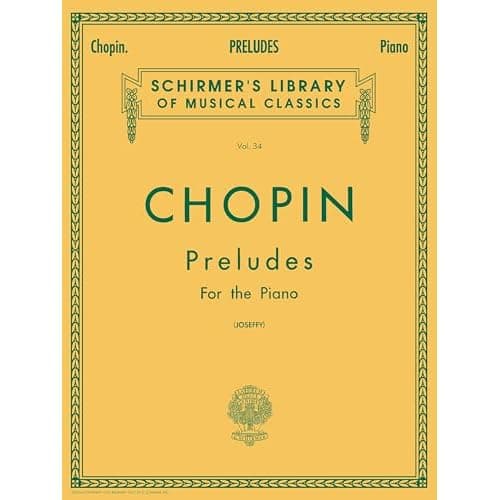 Préludes op. 28 et op. 45 de Chopin, édition Schirmer pour piano
