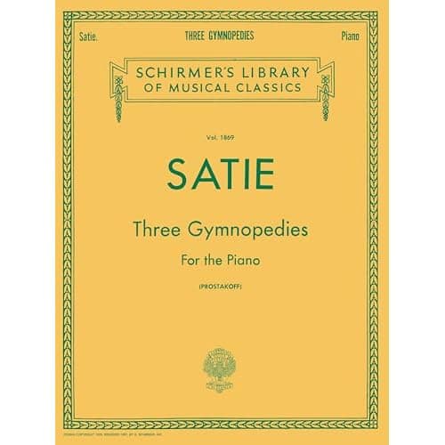 Trois Gymnopédies d’Erik Satie pour piano, édition Schirmer doigtée