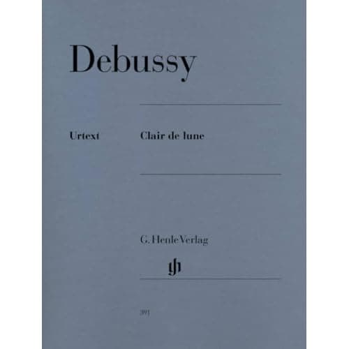 Clair de lune de Debussy, partition piano seul en édition Henle