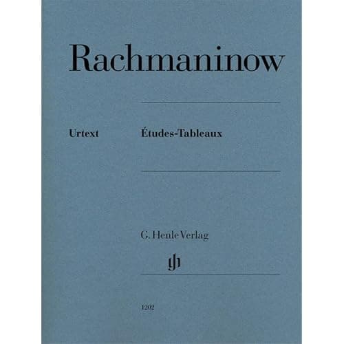 Études-Tableaux op. 33 et op. 39 de Rachmaninov, Urtext Henle