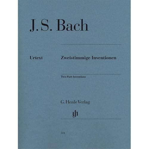 Bach, Inventions à deux voix BWV 772 à 786 pour piano, édition Henle
