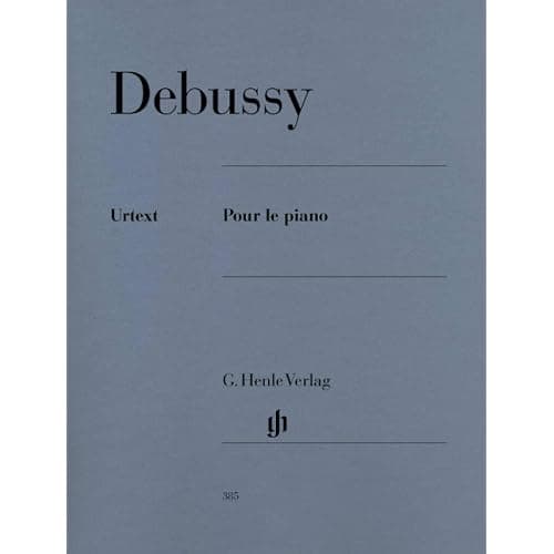 Debussy, Pour le piano (Prélude, Sarabande, Toccata), édition Henle