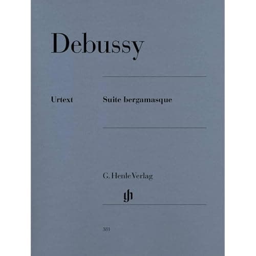 Debussy, Suite bergamasque pour piano avec Clair de lune, édition Henle