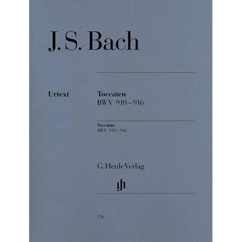 Toccatas BWV 910 à 916 de Bach pour piano, édition urtext Henle