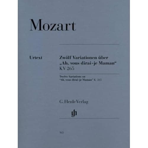 Mozart, 12 variations « Ah, vous dirai-je, maman » K. 265, Henle