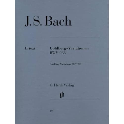 Variations Goldberg BWV 988 de Bach pour piano, édition Henle