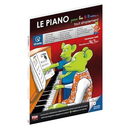 Le piano pour les 5/8 ans tout simplement, méthode Astié avec CD