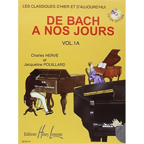 De Bach à nos jours volume 1A, recueil de piano pour débutants