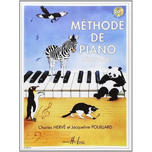Méthode de piano débutants d’Hervé et Pouillard, éditions Lemoine
