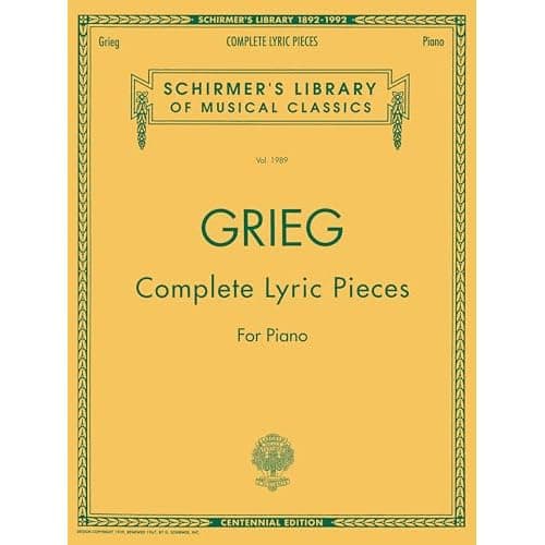 Grieg, Pièces lyriques complètes pour piano, édition du centenaire
