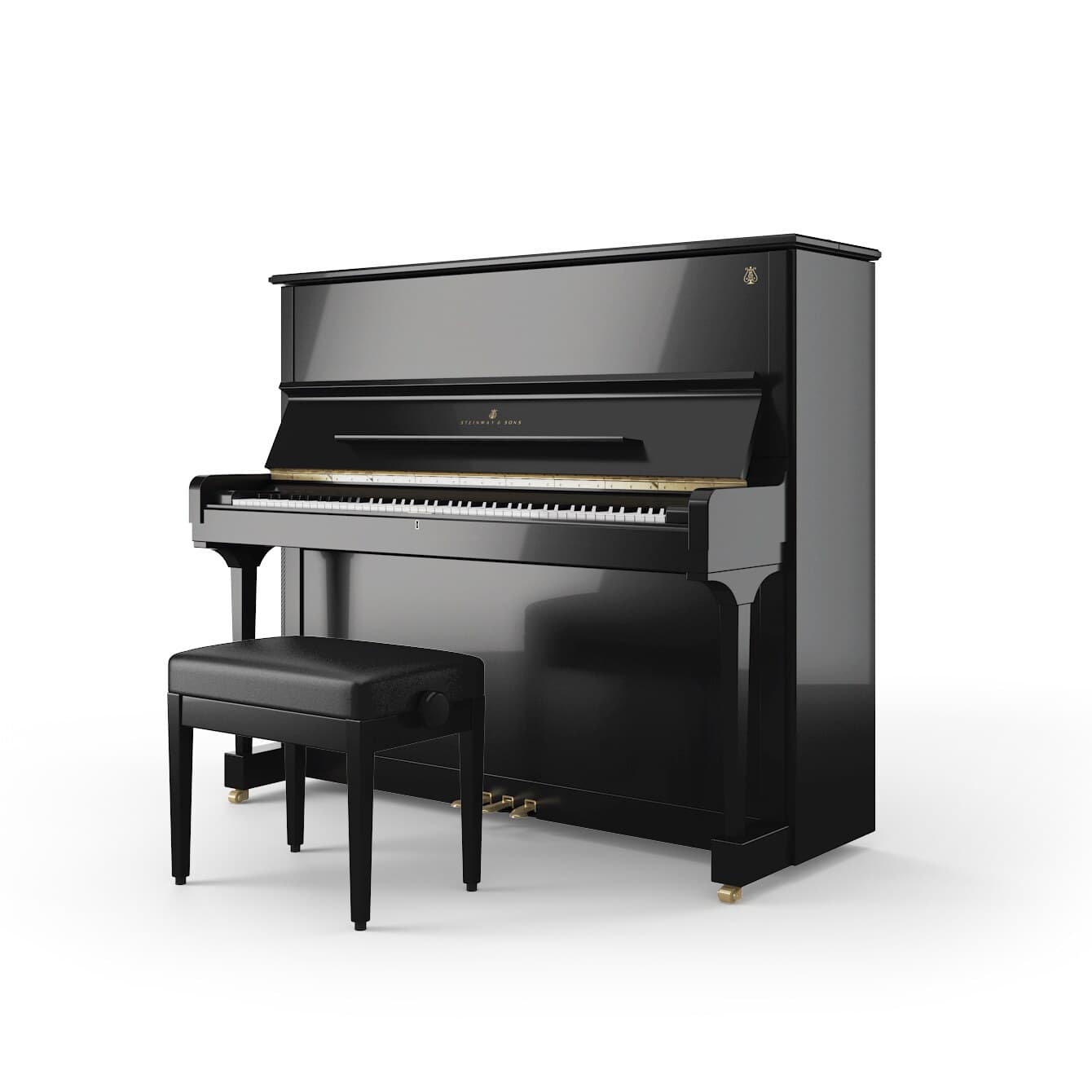 Steinway & Sons Model K-132 : piano droit